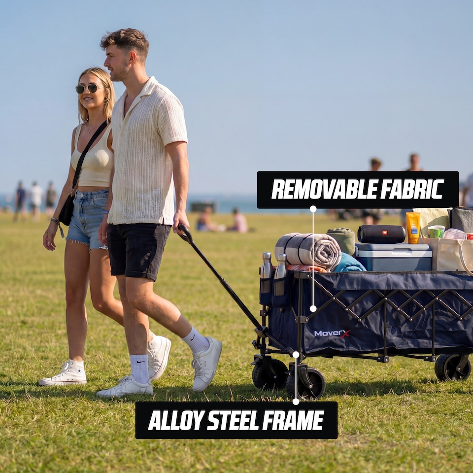 image 1 of MoverX 300L/180kg Premium Camping Trolley / Festival Wagon