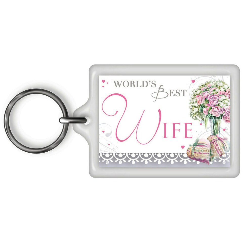 image 1 of World's Best Wife Celebrity Style Keyring