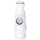 image 6 of SPARES2GO Telescopic Waste Bottle Trap 40mm 1.5" Basin Bidet Urinal Bathroom Kitchen Sink 75mm Seal
