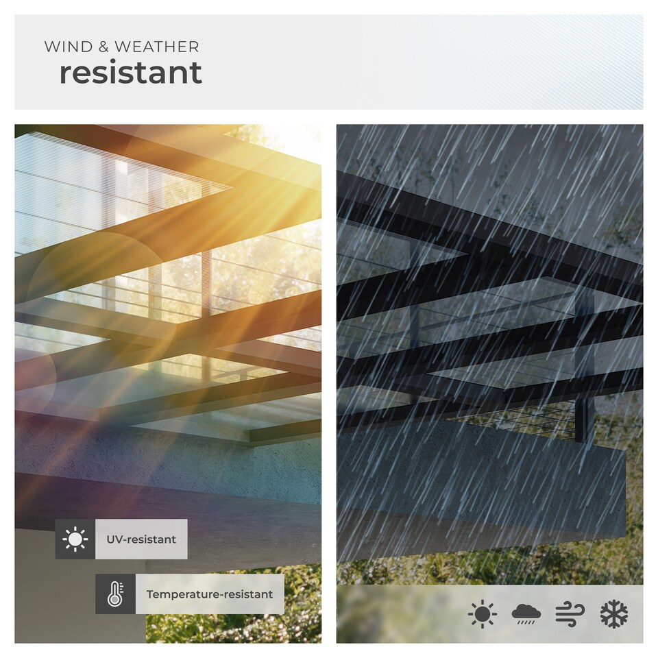 image 1 of 10 Polycarbonate Panels - dual-walled, cuttable, insulating | Clear | transparent | 121 x 60,50 x 0,60 cm | 10