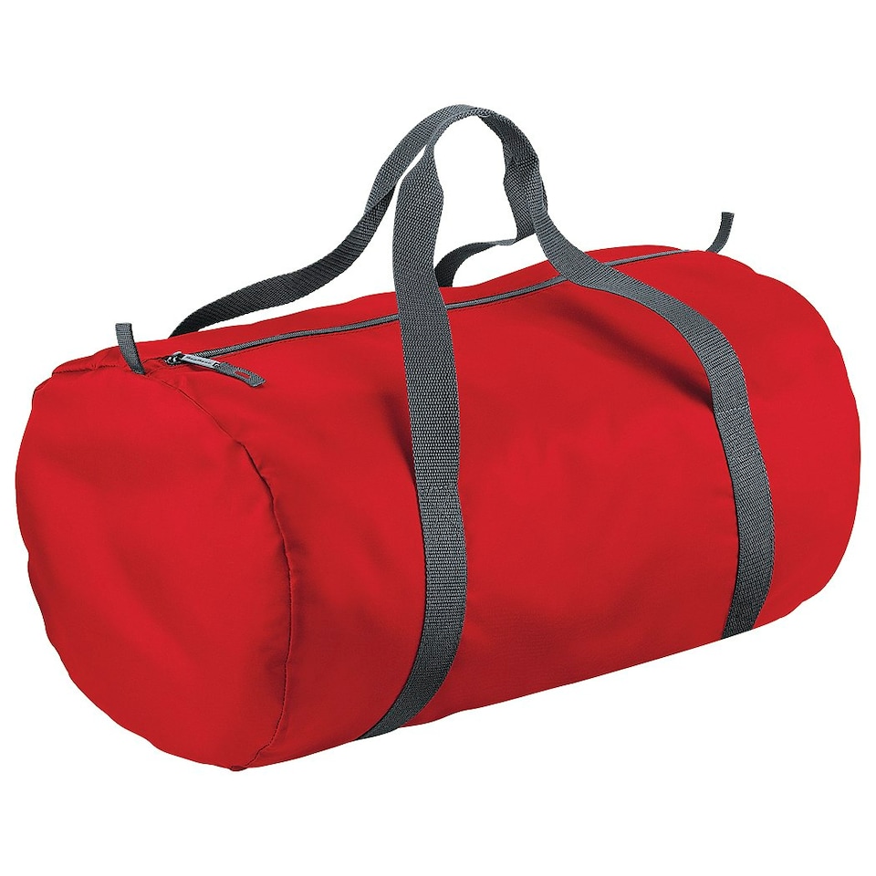 BagBase Packaway Barrel Bag / Duffle Water Resistant Travel Bag (32 Litres) - Classic red - One Size
