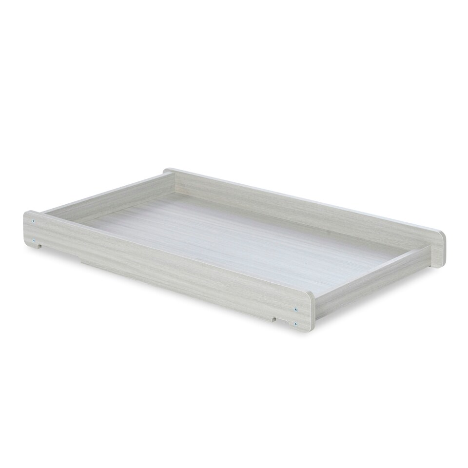 image 1 of Pembrey Cot Top Changer – Stylish Wooden Baby Changing Solution, Universal Fit for Most Cots, Space-Saving Design, Easy to Install & Wipe Clean (Ash Grey)
