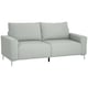 image 1 of HOMCOM 193cm Upholstered Corduroy Settee with Spring Cushion, Light Grey | Multi | Two Seater