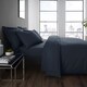 image 1 of Serene Plain Dyed Fitted Bed Sheet Navy