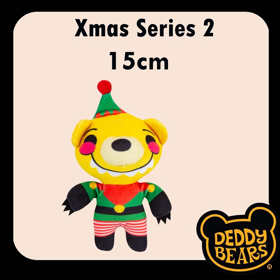 image 1 of PMS Deddy Bears Elfvis Plush Toy 14 x 15 x 8 cm, Green - Halloween Collectable