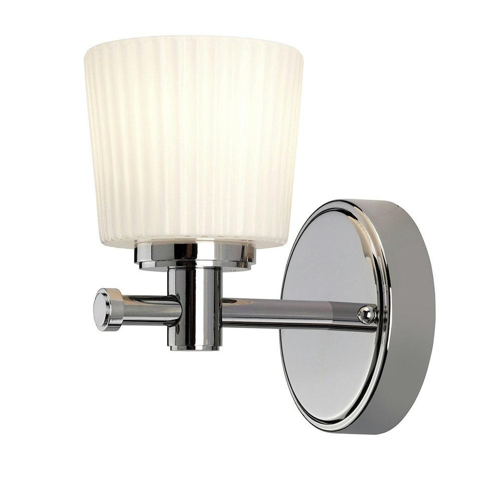 Binstead 1 Light Bathroom Wall Light Polished Chrome IP44, G9