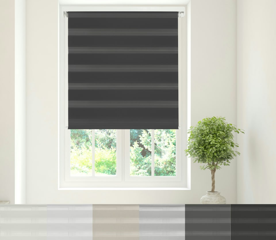 image 1 of Day Night Blind Black 140cm