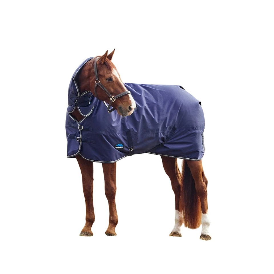 image 1 of Weatherbeeta Comfitec Tyro Combo Neck 360g Horse Turnout Rug | Blue | Navy/Charcoal | 6Ft | 1