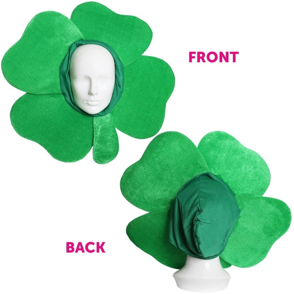 image 1 of Ireland 3x5 ft Flag & Clover Hat Green | One Size