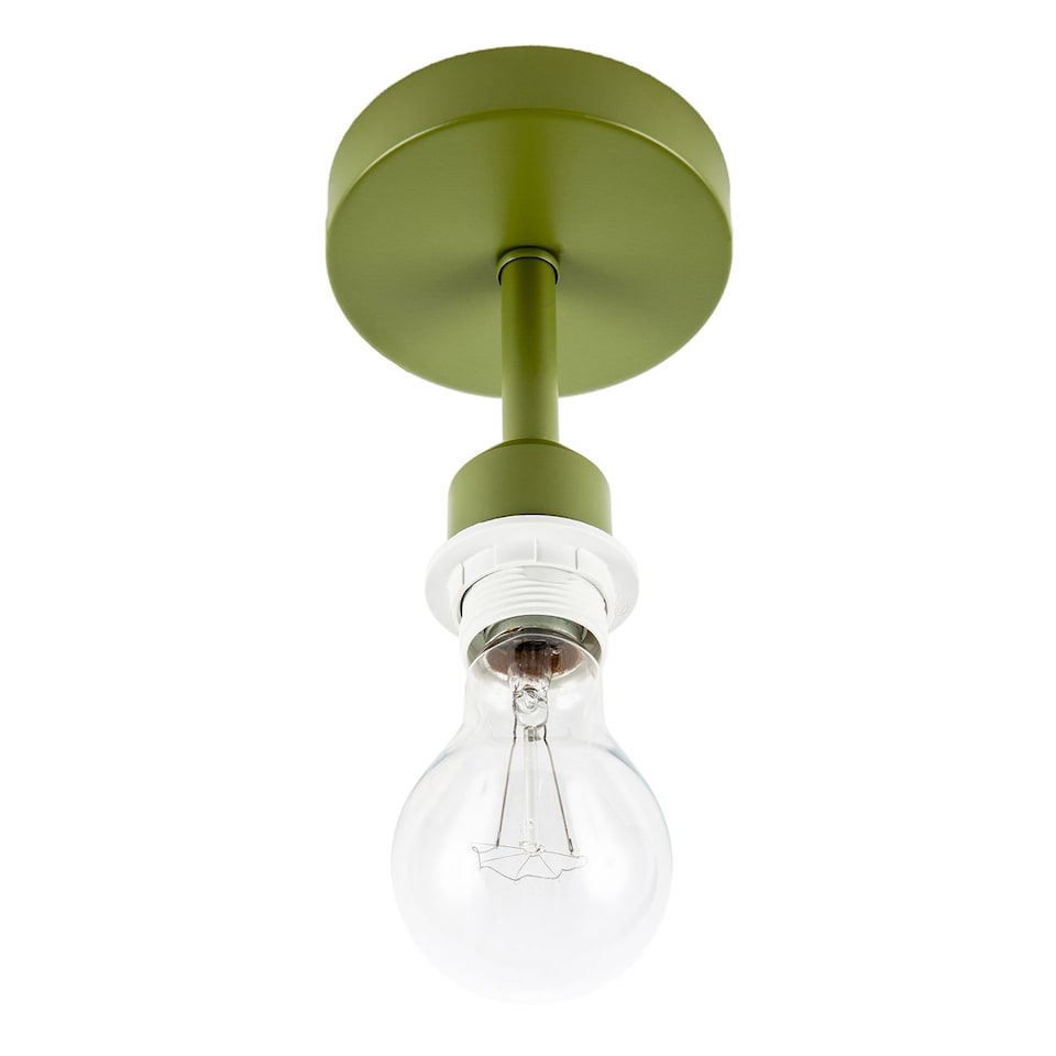 image 1 of Traditional Olive Green Ceiling Light Fitting to Hold Lamp Shades