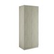 image 1 of Slab Urban Oak Double Wardrobe with Shelves Brown