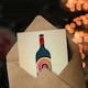 image 3 of Law Fun Funky Wine Bottle Party Red White Daughter-in-Law Birthday Card