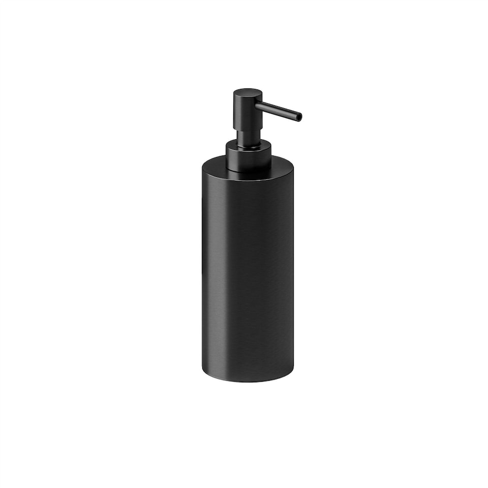 image 1 of Cosmic Soap Dispenser with Stainless Steel for Bathroom, Brushed Black - 240ml