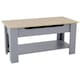 image 1 of Vida Designs Lift Up Coffee Table With Storage Compartment & Shelf, Grey & Oak