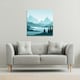 image 2 of abstract mountain landscape (Canvas Print) 90 x 90 x 4cm