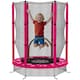 image 1 of AIYAPLAY 4.6FT Kids Trampoline with Safety Enclosure Net | Pink | Pink