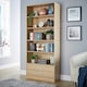 image 4 of Bookcase Display Shelf Freestanding Book Storage Unit Home Living Room Furniture Brown