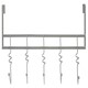 image 1 of Jaxen Matt Grey Over Door 5 Hook Swirl Hanger