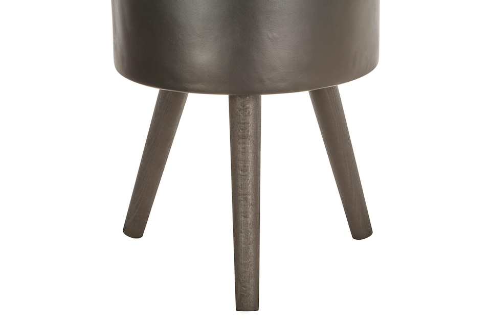 image 1 of Darnell Large Black Finish Planter Black | Black
