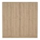 image 2 of Brande Wardrobe with 4 Frame Doors in Jackson Hickory Oak