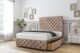 image 4 of Sloomy Watson Mink Naples Divan Bed Base 2 Drawers Left Side With 26 Inch Strutted Headboard & 12 Inch Matching Footboard | Brown | Mink | Double | 1