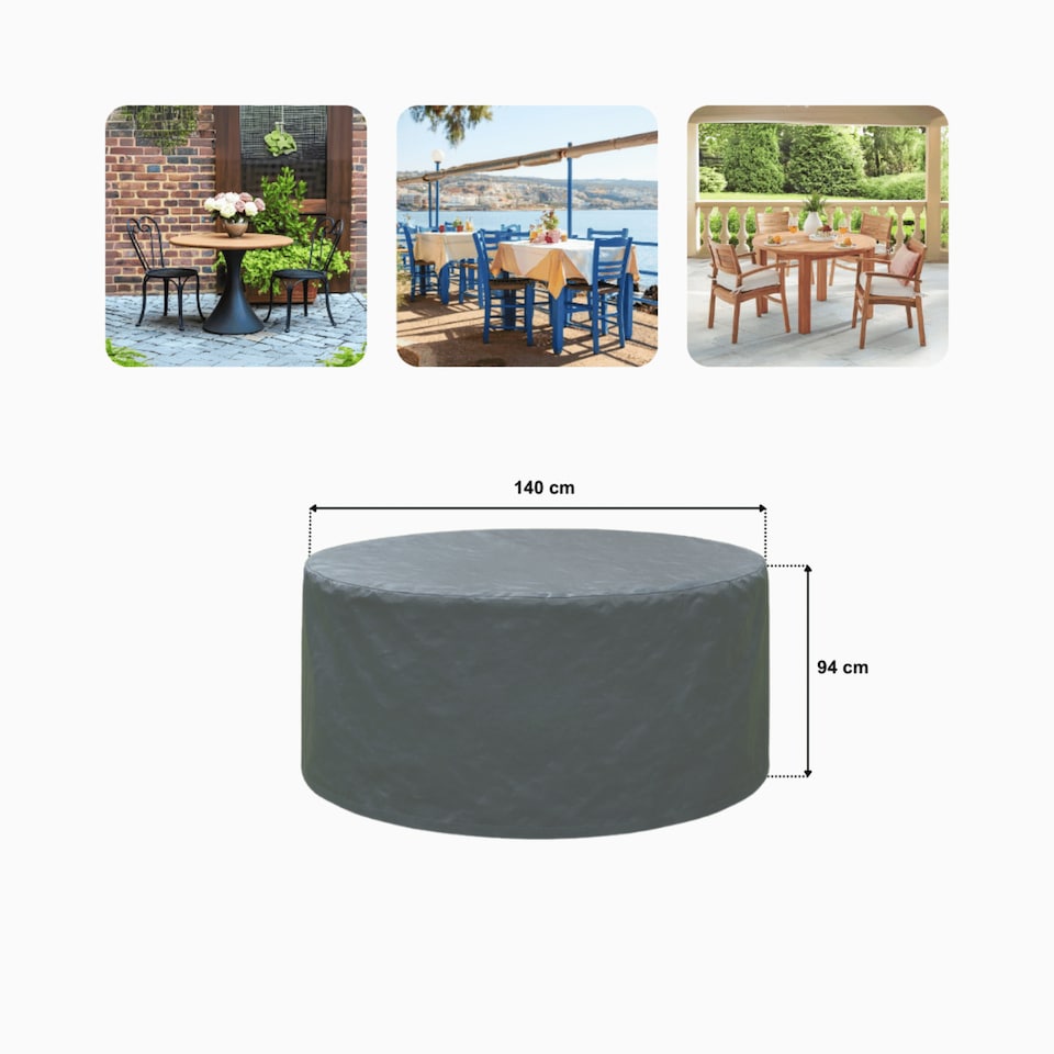 image 1 of 140cm Heavy Duty Small Outdoor Garden Furniture Waterproof