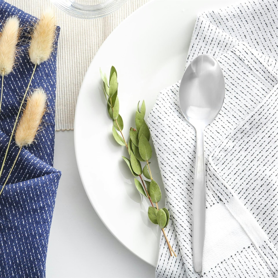 image 1 of Argon Tableware Economy Stainless Steel Dessert Spoons - 19cm - Pack of 12