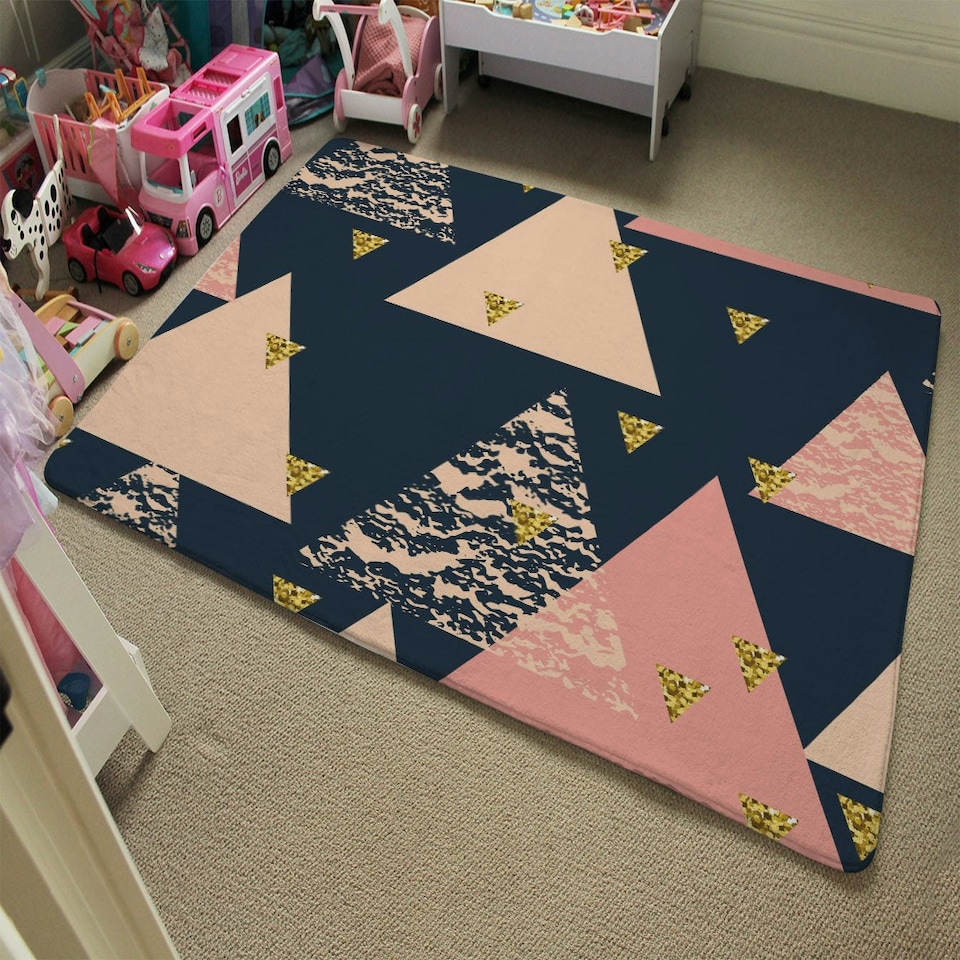 image 1 of Triangle Pattern (Rug) Multi | Medium: 80x150cm
