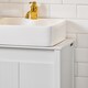 image 10 of SoBuy Compact Under Sink Cabinet with Adjustable Shelf, White, 23.6x13.4x25.8 inches, 14.3 kg - BZR101-W