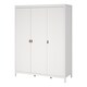 image 3 of Barcelona Wardrobe with 3 Doors in White