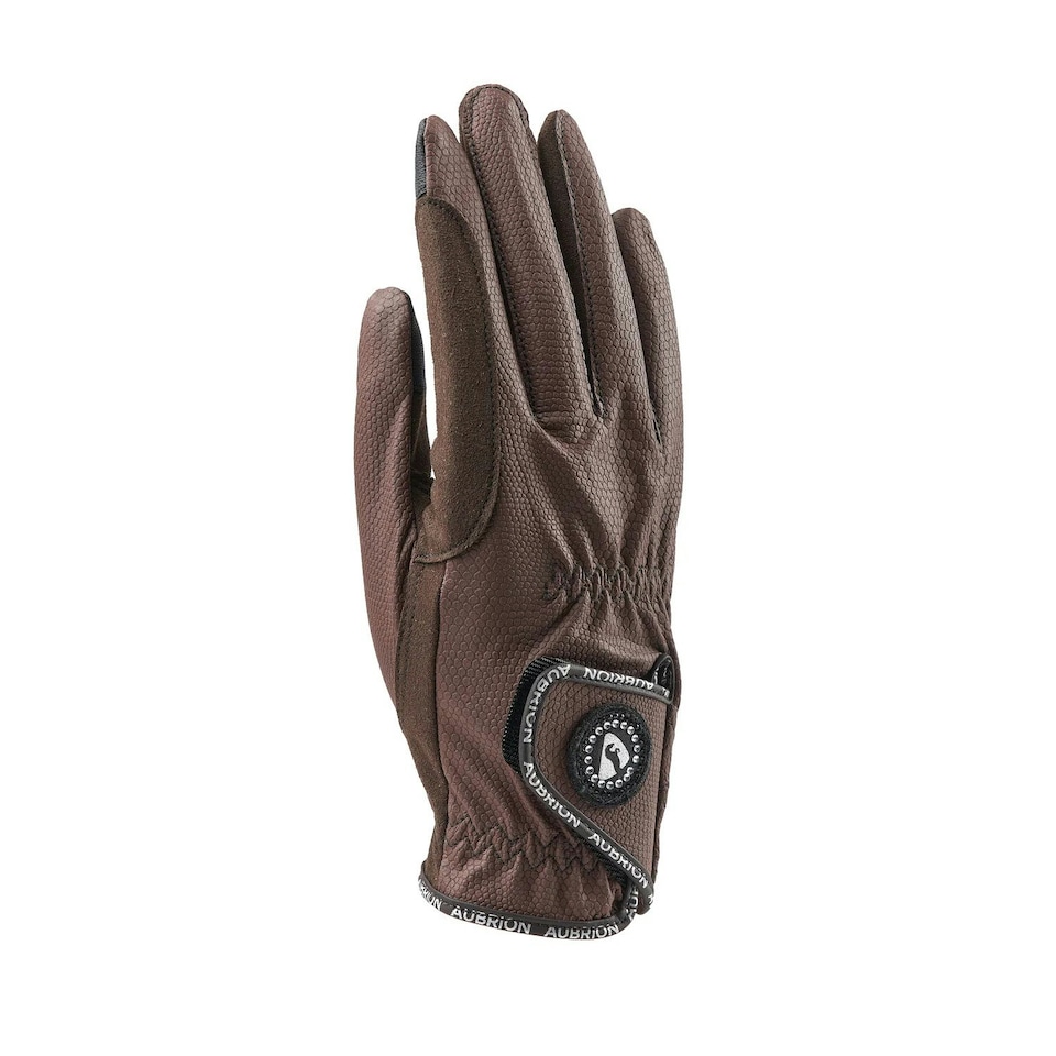 image 1 of Aubrion Unisex Adult Aachen Riding Gloves - Brown - XL | Brown | XL