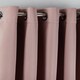image 1 of Woven Thermal Blackout Eyelet Curtains Pink 168cm x 228cm Pink | Pink