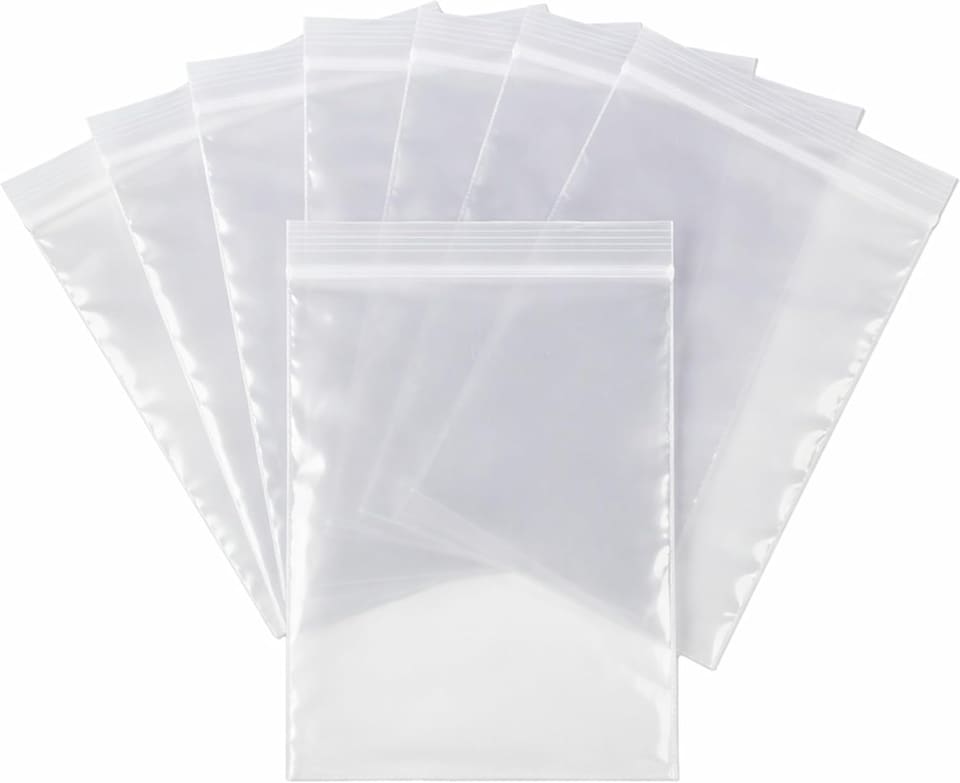 image 1 of 500 Clear Zip Seal Bags 5x7.5 Inch Resealable Pouches | Clear
