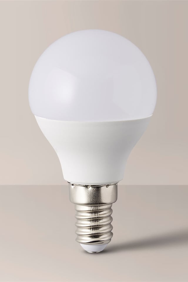 image 1 of ValueLights E14 Pack of 2 4W Golfball Warm White LED Bulbs