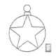 image 1 of 49cm Battery Powered Light up Christmas Silver Star Ball with Twinkling White LEDs