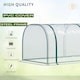 image 7 of Outsunny Tunnel Greenhouse Steel Frame for Garden Backyard w/ Zipper Doors