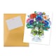 image 3 of Bright Dahlia Bouquet Gift Design 3D Pop Up Greeting Card