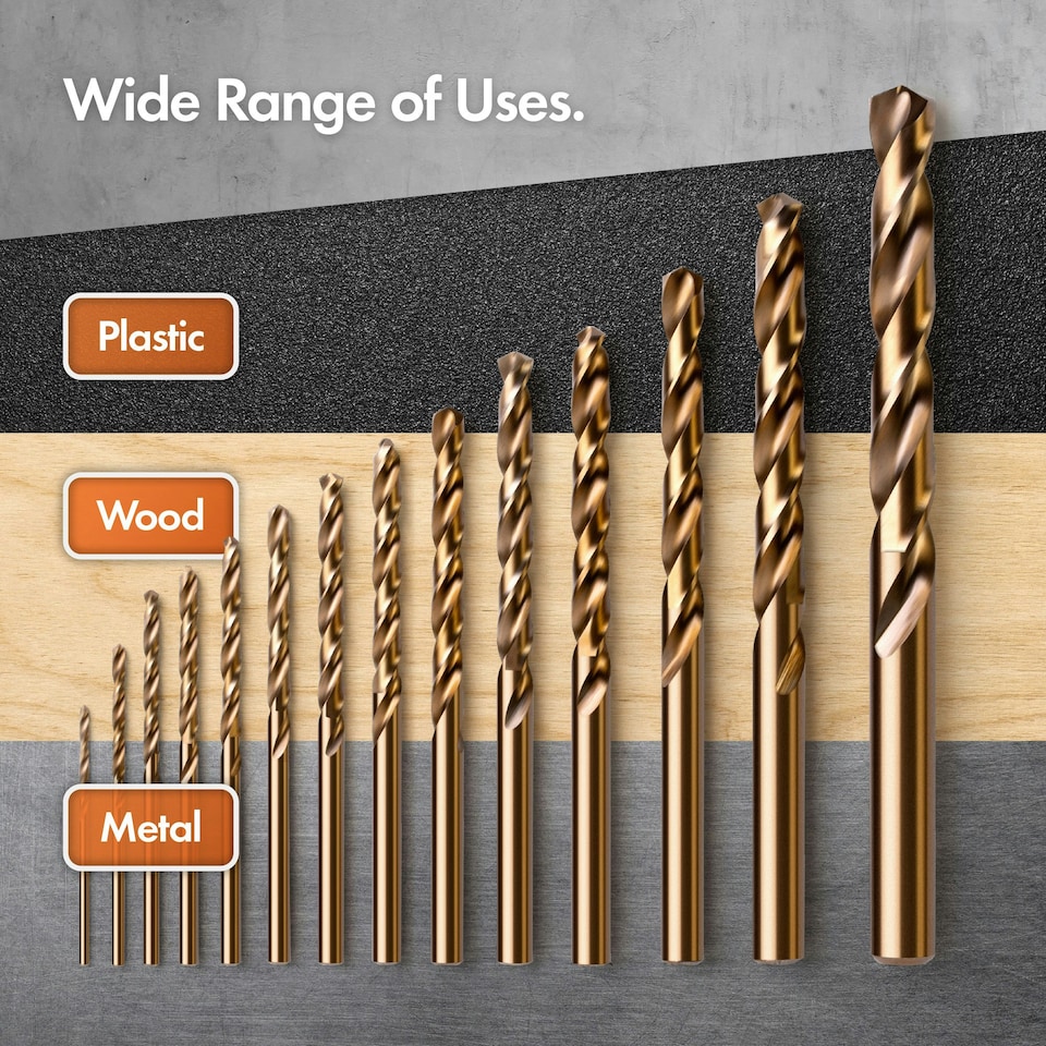 2CDセット！ブリンドル/ BRYNDLE & HOUSE OF SILENCE VonHaus 99 Pieces HSS Drill Bit Sets with a Carry Case - Tesco
