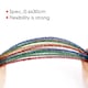 image 3 of Pack of 100 Assorted Glitter Chenille Stem Pipe Cleaners 0.6 x 30cm