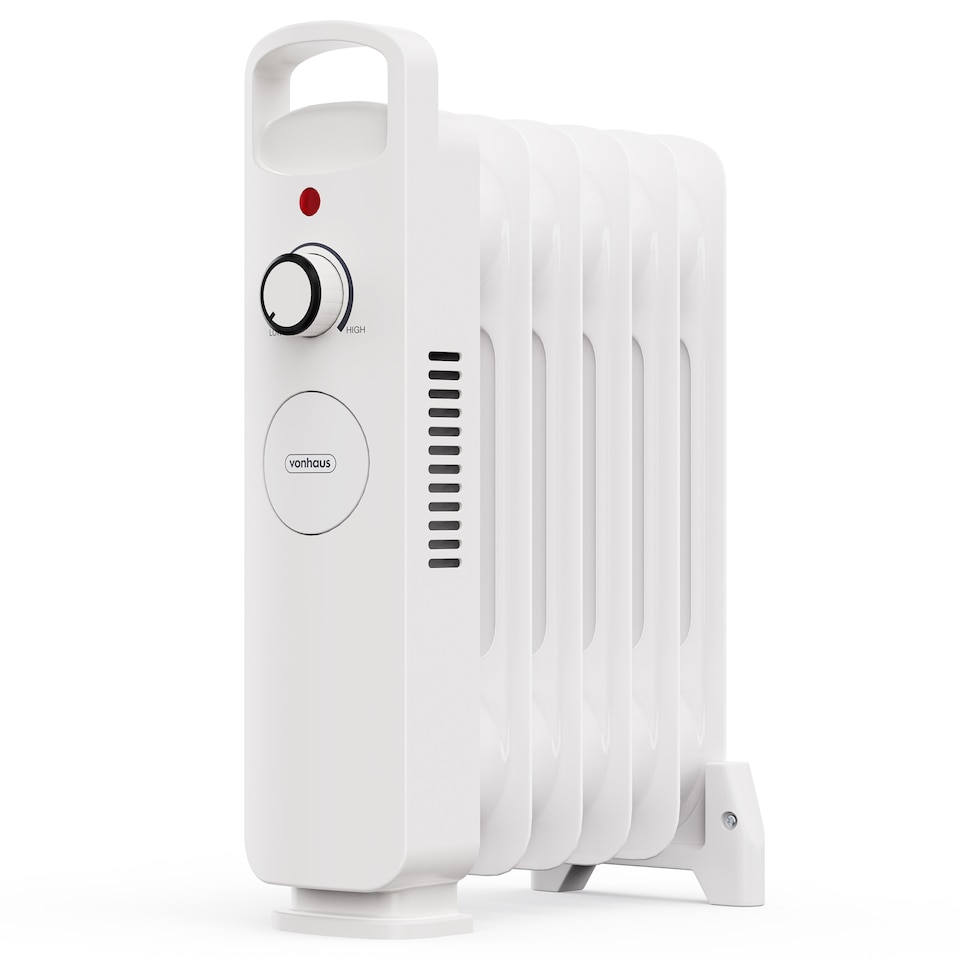 image 1 of VonHaus Oil Filled Radiator 6 Fin Portable Electric Heater