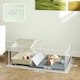 image 7 of PawHut Small Animal Cage, Guinea Pig Cage with Removable Pet Playpen, Beige