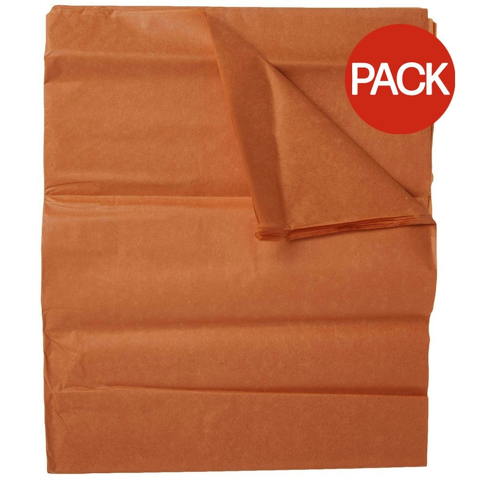 Unique Party Tissue Paper (Pack of 10) - Orange - 26in x 20in
