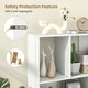 image 7 of COSTWAY Open Shelf Bookcase Cube Bookshelf White White