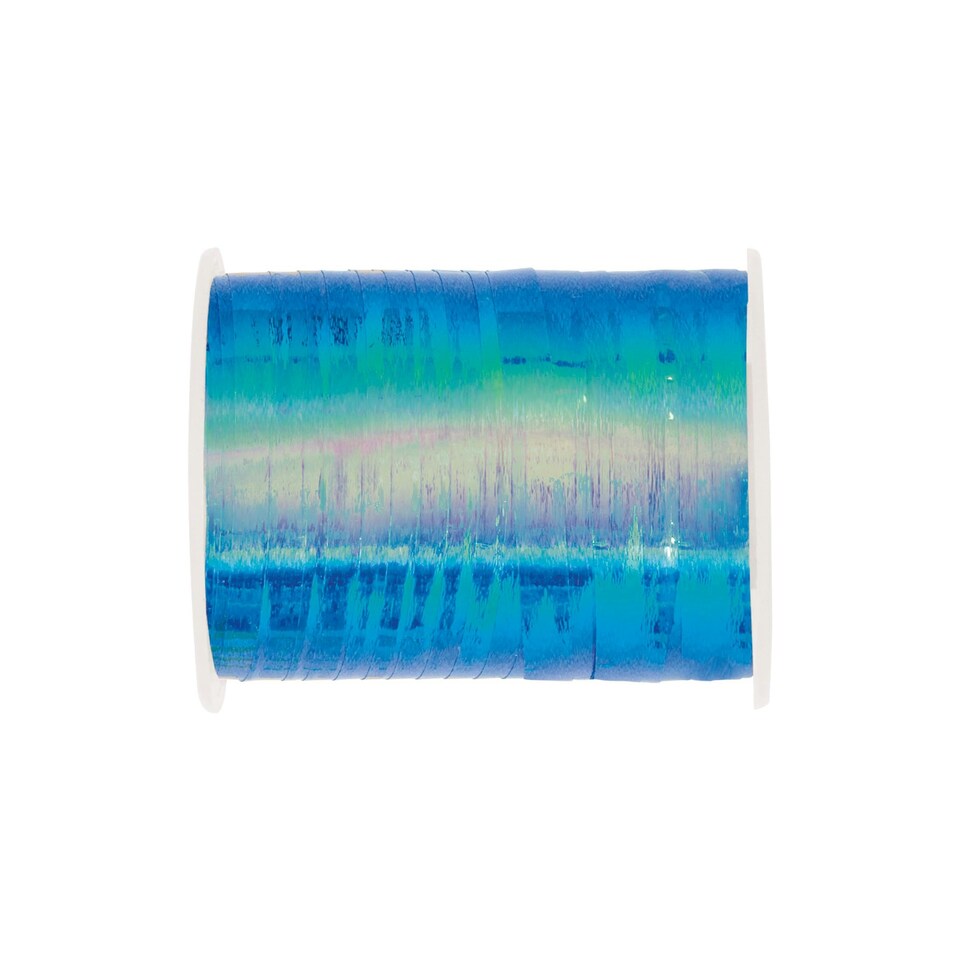 BLUE IRIDESCENT CURL RIBBON 50 YD -  UNIQUE
