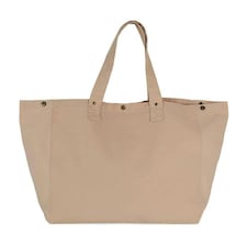 Kimood Washed Cotton Shopper Bag - Nude Peach - One Size