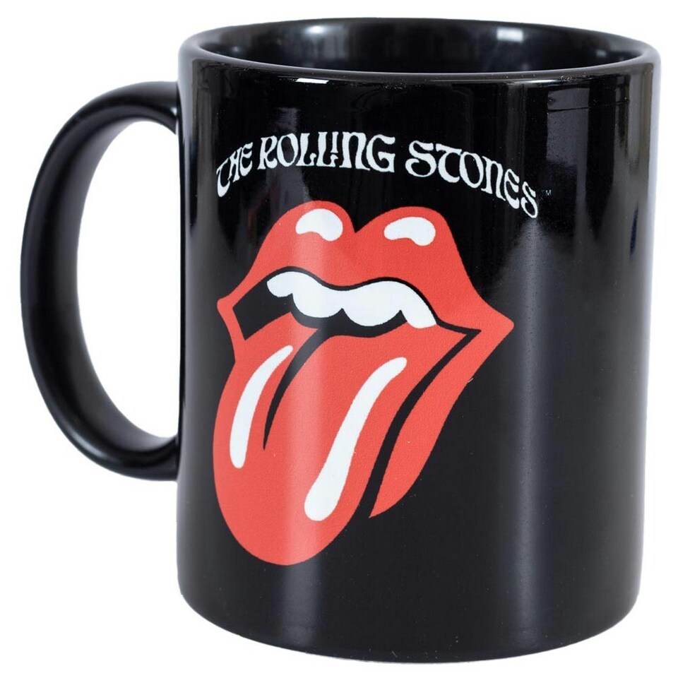 image 1 of The Rolling Stones Logo Mug - Black/Red/White - One Size