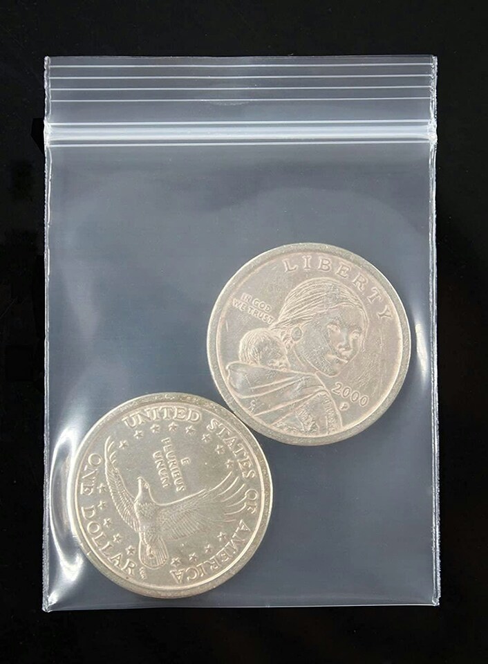 image 1 of 5000 Zip Seal Bags - Clear Plastic, 2.25"x3" | Clear | 2.25" x 3"