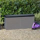 image 2 of Garden Gear Grey Lockable Storage Patio Box with Sit-on Lid Weatherproof 490 Litre Box