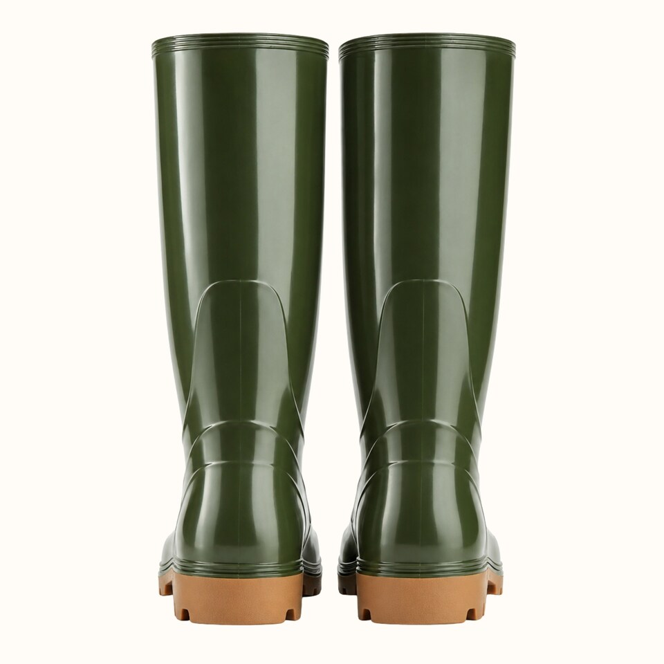 image 1 of Grander Men's PVC Work Wellies Olive Green EU42