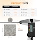 image 3 of Vinyl Floor Tiles Self Adhesive – 30 Pack Covers 30 sqf (2.79sqm) – 12x12in (30.5x30.5cm) Waterproof Peel & Stick Vinyl Flooring for Kitchen, Bathroom & Home | Grey